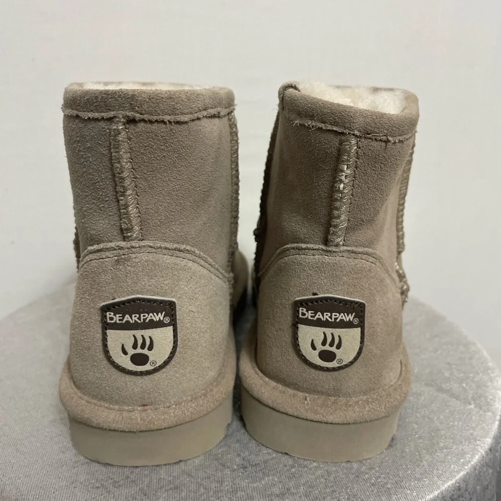 Bearpaw Alyssa Short Suede Shearling Boots – Size 7 – New Without Box(B21)@ - Picture 4 of 7